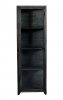 Muubs NEW YORK Metalowa Witryna Przeszklona 180 cm / Czarna